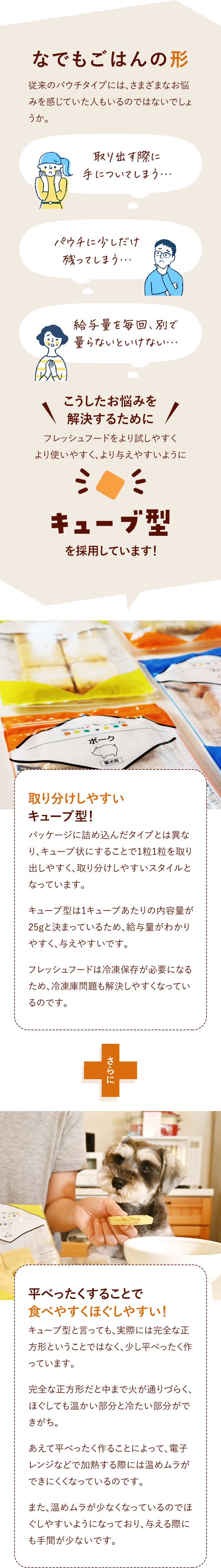 なでもごはんの形